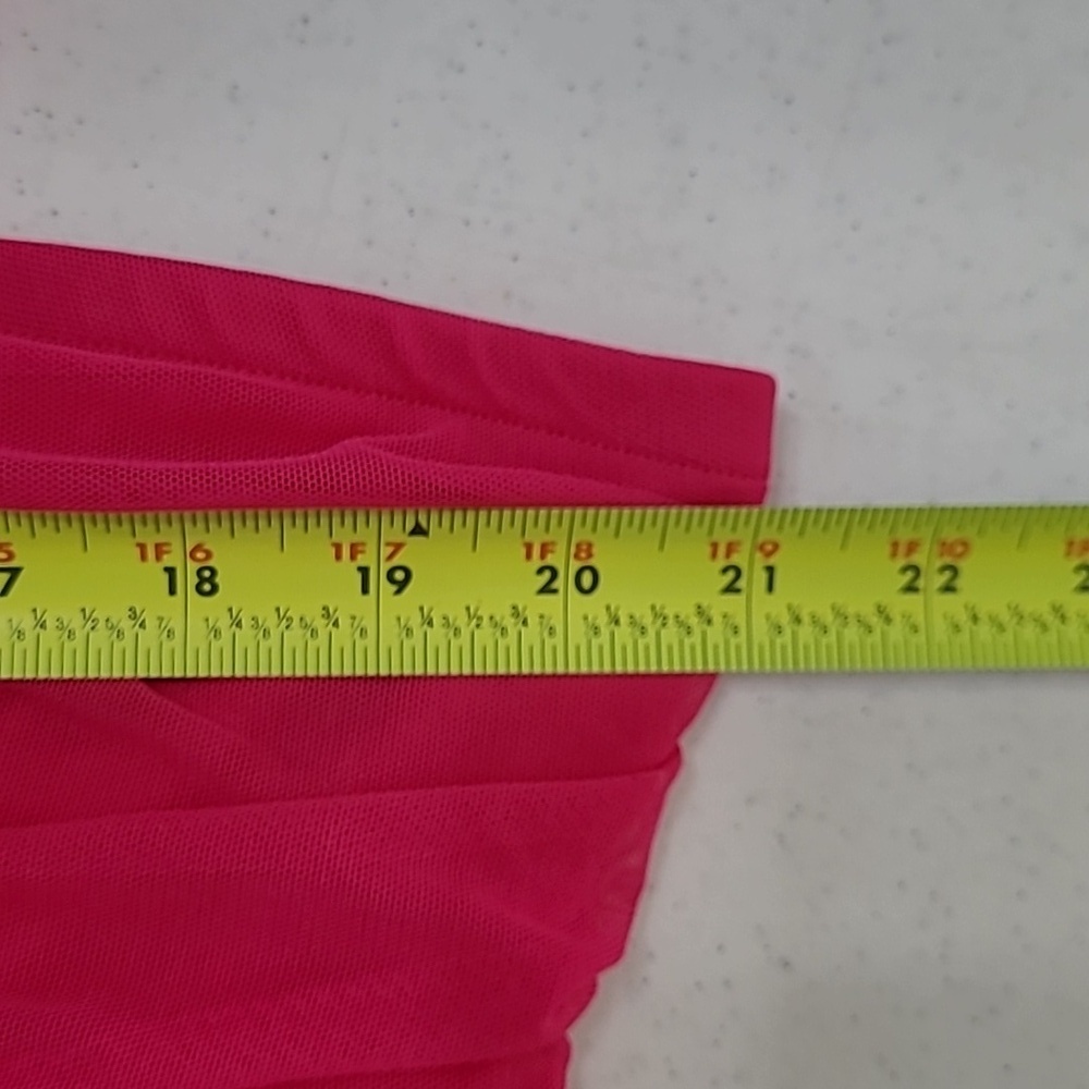Torrid Vibrant Pink Ruched Sleeveless Midi Dress size 2 (2X 18-20) - Picture 9 of 10